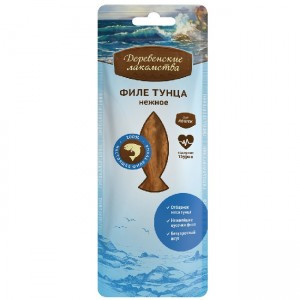 Деревенские Лакомства Филе Тунца (Лакомство для кошек), 10 г