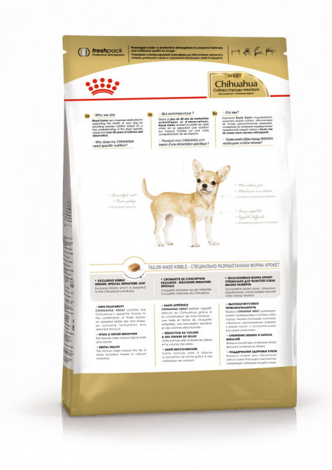 Royal Canin Chihuahua Adult сухой корм для собак породы чихуахуа в возрасте 8 месяцев - 1,5 кг