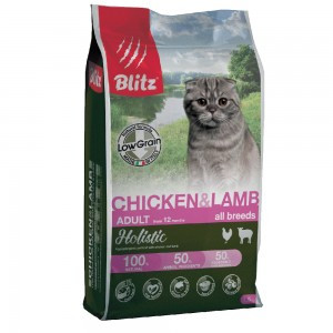 Blitz Holistic Sterilised сухой низкозерновой корм для стерилизованных ...