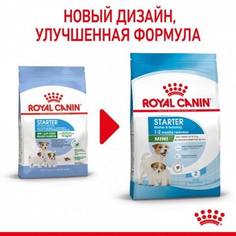 Royal Canin Mini Starter Mother & Babydog сухой корм для щенков до 2 месяцев мелких пород - 3 кг