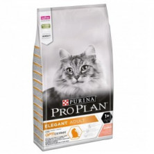 Pro Plan Cat Adult Elegant сухой корм для взрослых кошек для кожи и шерсти с лососем - 400 г