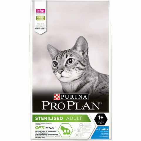 Pro Plan Cat Adult Sterilised сухой корм для стерилизованных кошек с кроликом - 10 кг