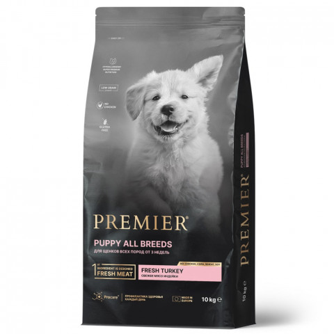Premier Dog Turkey Puppy сухой корм для щенков, свежее мясо индейки - 10 кг