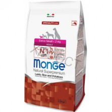 Monge Dog Speciality Extra Small сухой корм для взрослых собак миниатюрных пород с ягненком, рисом и картофелем 800 г