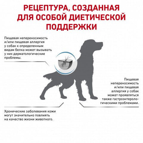 Royal Canin Hypoallergenic DR21 для собак свыше 10 кг при пищевой аллергии или непереносимости - 7 кг