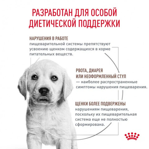 Royal Canin GASTROINTESTINAL PUPPY (Корм сухой полнорационный диетический для щенков), 2,5 кг
