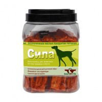 Грин Кьюзин Сила (Лакомство для собак - сушеная куриная вырезка), 750г (туба)