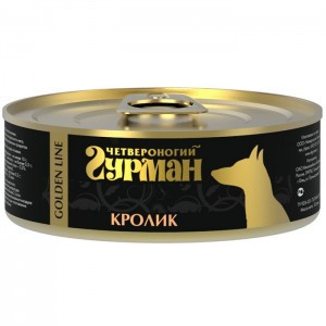 MRM Четвероногий Гурман Golden Line Кролик натуральный в желе (Консервы для собак), 100 г