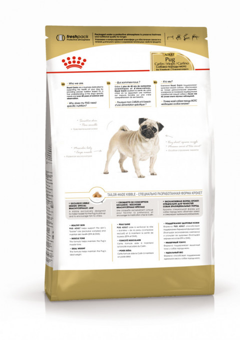 Royal Canin Pug Adult для собак породы Мопс - 1,5 кг