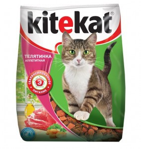 Kitekat Аппетитная телятинка (Сухой корм для взрослых кошек) 15кг