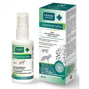 Пчелодар Спрей Крепкие зубки (Препарат для ухода за ротовой полостью у собак и кошек), 50 мл