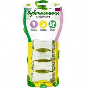 М Зубочистики Косточки жевательные, малые (Лакомство для собак) 76 г