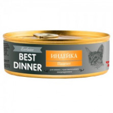 G Best Dinner Exclusive Индейка (Паштет для кошек с чувствительным пищеварение), 100 г