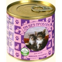 Ем Без Проблем для Котят Ассорти (Консервы для котят), 250г х 15шт
