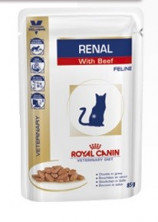 Royal Canin Renal для кошек с говядиной - 85 г*12 шт