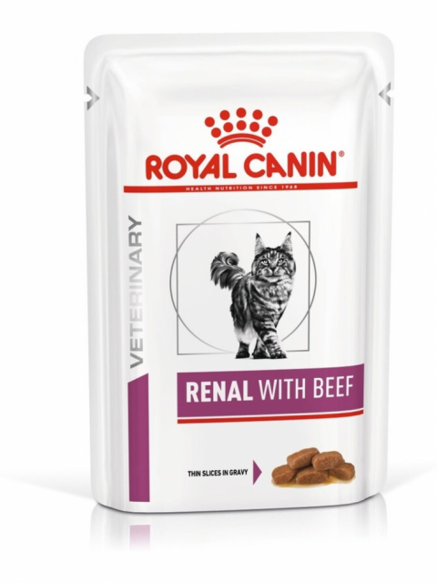 Royal Canin Renal для кошек с говядиной - 85 г*12 шт