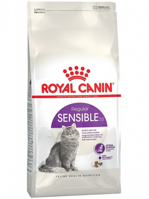 Royal Canin Sensible 33 сухой корм для взрослых кошек с чувствительной пищеварительной системой - 1,2 кг