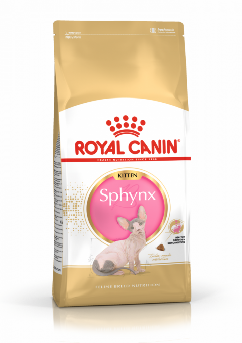 Royal Canin Sphynx Kitten сухой корм для котят пород Сфинкс до 12 месяцев - 400 г