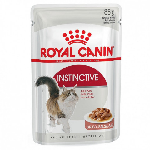 Royal Canin Instinctive паучи для взрослых кошек кусочки в соусе - 85 г*24 шт
