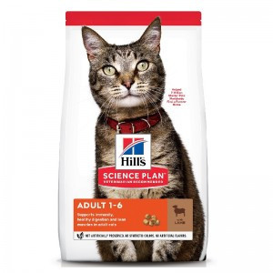 Hills Science Plan сухой корм для кошек с ягненком - 3 кг