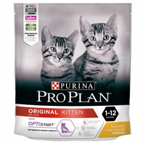 Purina Pro Plan сухой корм для котят от 1 до 12 месяцев с курицей - 1,5 кг