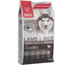 Blitz Adult All Breeds Lamb & Rice (Сухой корм для взрослых собак всех пород с ягненком и рисом), 2 кг