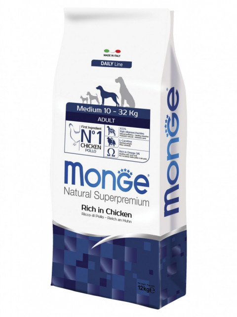 Monge Dog Medium сухой корм для взрослых собак средних пород 12 кг