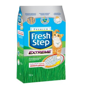 Fresh Step Extreme ( Впитывающий наполнитель для кошек, тройной контроль запахов) 3,17 кг (6 л)
