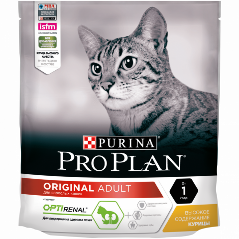 Pro Plan Cat Adult сухой корм для взрослых кошек с курицей - 400 г