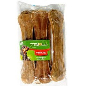 ТРИОЛ Кость из жил (Лакомство для собак), 25см(200-210г) х 5шт (№10)