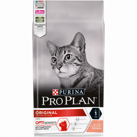 Pro Plan Cat Adult сухой корм для взрослых кошек с лососем - 1,5 кг