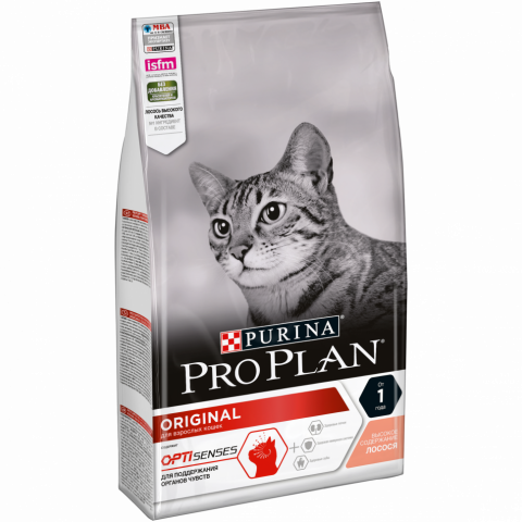 Pro Plan Cat Adult сухой корм для взрослых кошек с лососем - 1,5 кг