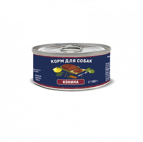 Solid Natura Holistic Конина влажный корм для собак жестяная банка, 100 г х 24 шт