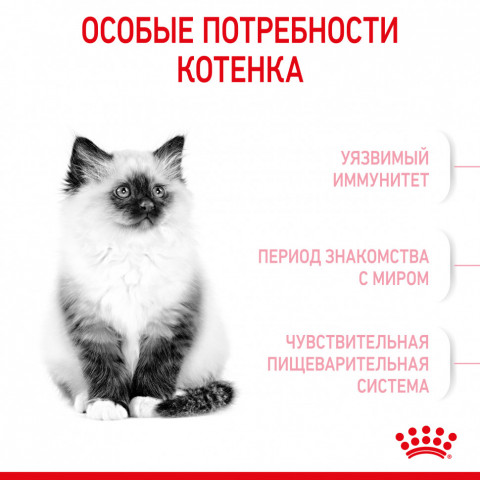 Royal Canin Kitten 34 сухой корм для котят от 4 до 12 месяцев с птицей - 2 кг