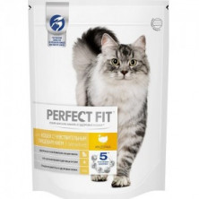 Perfect Fit Sensitive (Сухой корм для кошек с чувствительным пищеварением Индейка) 650 г