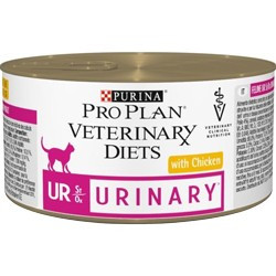 Pro Plan Veterinary Diets влажный корм для взрослых кошек при МКБ, мусс с индейкой, в консервах - 195 г х 24 шт