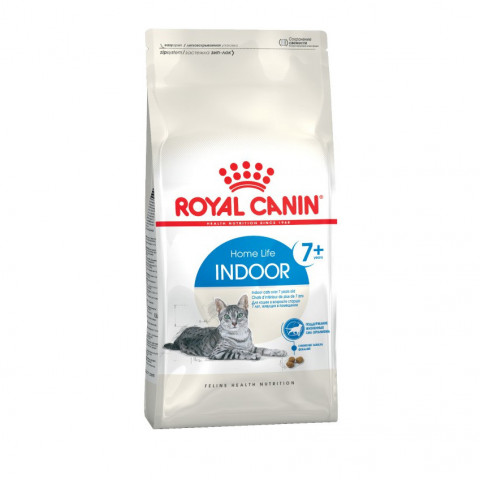 Royal Canin Feline Indoor 7+ повседневный сухой корм с птицей для пожилых кошек с 7 до 12 лет, постоянно проживающим в помещении - 1,5 кг