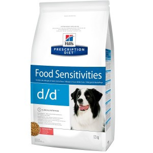 Hill's Prescription Diet d/d Food Sensitivities (Cухой диетический корм для собак для поддержания здоровья кожи и при пищевой аллергии лосось и рис), 2 кг