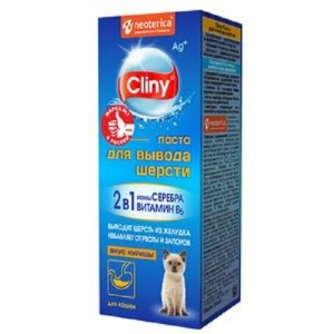 Cliny паста для вывода шерсти Сыр 30мл