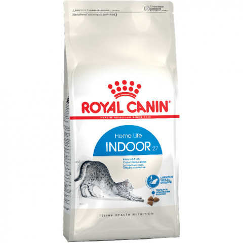 Royal Canin Indoor 27 для кошек от 1 до 7 лет, живущих в помещении - 4 кг
