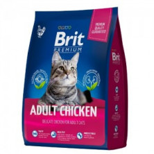 Brit Premium Cat Adult Chicken (Сухой корм для взрослых кошек с курицей), 8 кг