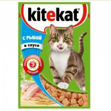 Kitekat (Паучи для кошек с Рыбой в соусе) 85г х 28шт