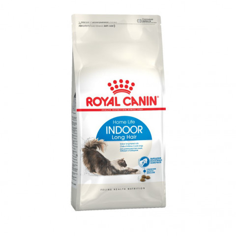 Royal Canin Indoor Long Hair сухой корм для домашних длинношерстных кошек - 10 кг